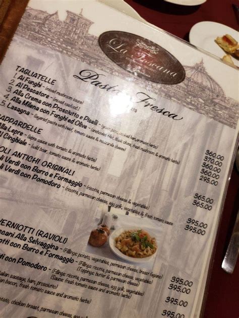 la toscana davao city menu